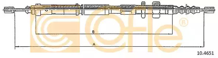 Трос стояночного тормоза COFLE 10.4651