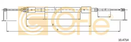 Трос стояночного тормоза COFLE 10.4714