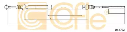Трос стояночного тормоза COFLE 10.4722