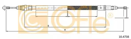 Трос стояночного тормоза COFLE 10.4738