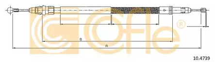 Трос стояночного тормоза COFLE 10.4739