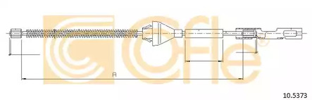 Трос стояночного тормоза COFLE 10.5373