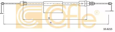 Трос стояночного тормоза COFLE 10.6215