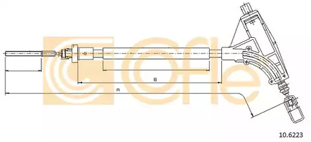 Трос стояночного тормоза COFLE 10.6223