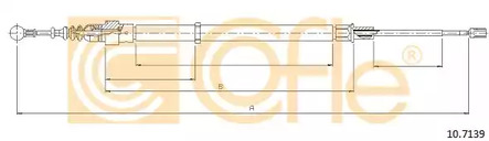 Трос стояночного тормоза COFLE 10.7139