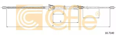 Трос стояночного тормоза COFLE 10.7140