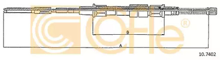 Трос стояночного тормоза COFLE 10.7402