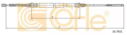 Трос стояночного тормоза COFLE 10.7431
