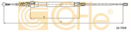 Трос стояночного тормоза COFLE 10.7509