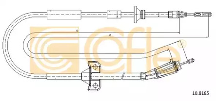 Трос стояночного тормоза COFLE 10.8185