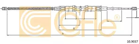 Трос стояночного тормоза COFLE 10.9037