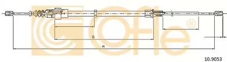 Трос стояночного тормоза COFLE 10.9053