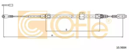 Трос стояночного тормоза COFLE 10.9884