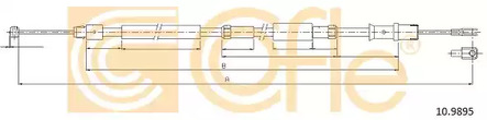 Трос стояночного тормоза COFLE 10.9895