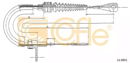 Трос газа COFLE 11.0651