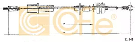 Трос газа COFLE 11.148