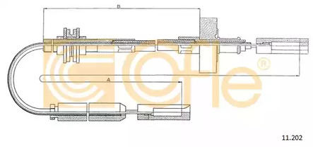 Трос сцепления COFLE 11.202
