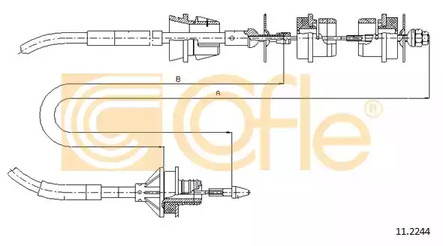 Трос сцепления COFLE 11.2244