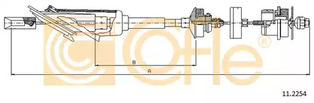 Трос сцепления COFLE 11.2254