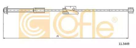 Трос стояночного тормоза COFLE 11.5449