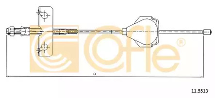 Трос стояночного тормоза COFLE 11.5513
