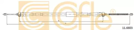 Трос стояночного тормоза COFLE 11.6603