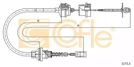 Трос сцепления COFLE 1172.2