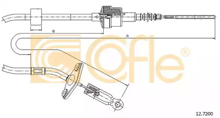 Трос сцепления COFLE 12.7200