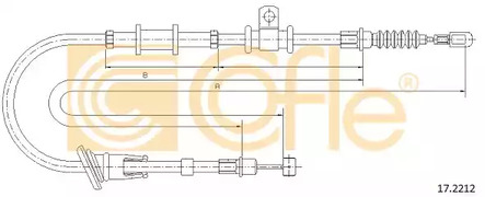 17.2212 COFLE Трос стояночного тормоза