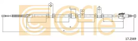 Трос стояночного тормоза COFLE 17.2569