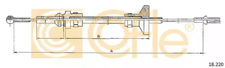 Трос сцепления COFLE 18.220