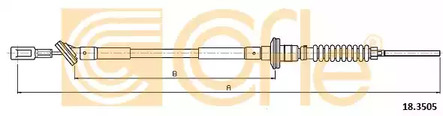 Трос сцепления COFLE 18.3505