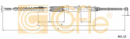 Трос стояночного тормоза COFLE 461.15