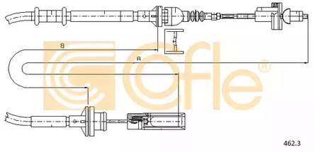 Трос сцепления COFLE 462.3