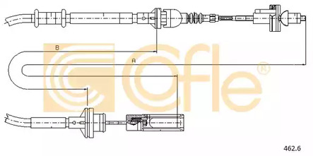 Трос сцепления COFLE 462.6