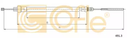 Трос стояночного тормоза COFLE 491.3
