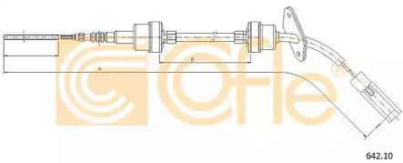 Трос сцепления COFLE 642.10