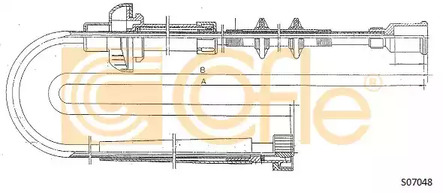 Трос спидометра COFLE S07048