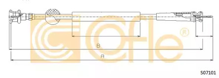 Трос спидометра COFLE S07101