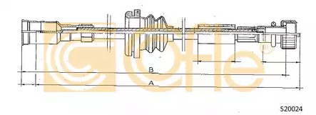 Трос спидометра COFLE S20024