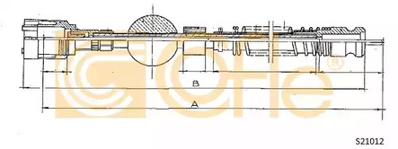 Трос спидометра COFLE S21012