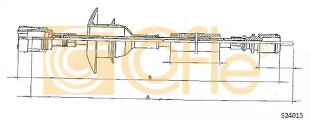 Трос спидометра COFLE S24015