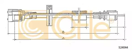 Трос спидометра COFLE S24044