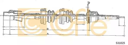 Трос спидометра COFLE S31025