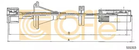 Трос спидометра COFLE S31315