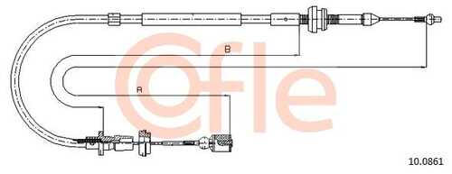 Тросик газа COFLE 92.10.0861