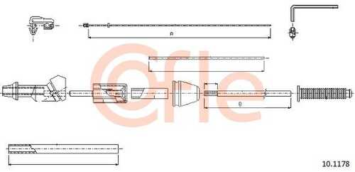 92.10.1178 COFLE Тросик газа