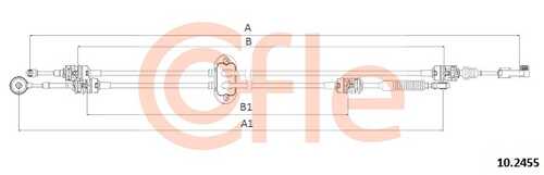 Трос кпп COFLE 92.10.2455