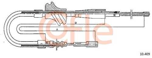92.10.409 COFLE Тросик, cтояночный тормоз