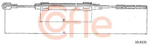 92.10.4131 COFLE Тросик, cтояночный тормоз
